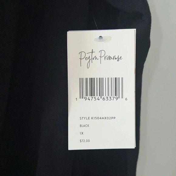 Peyton Primrose Drape Cardigan W/ Drawstring Tie & Pockets - Size 1X - Picture 8 of 9